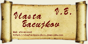 Vlasta Bačujkov vizit kartica